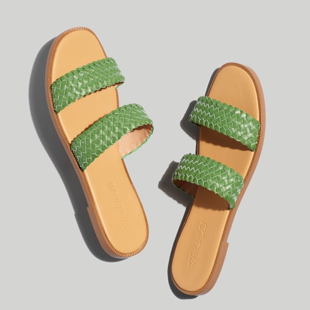 NEW Madewell The Teagan Slide Sandal in Leather